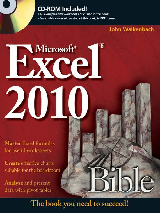 Title details for Excel 2010 Bible by John Walkenbach - Available